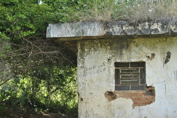old wall with window