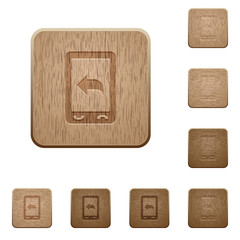 Reply to mobile message wooden buttons