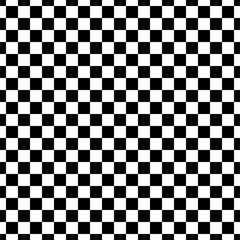 Vector illustration of the seamless pattern of black and white checkered square abstract background.