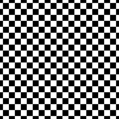 Vector illustration of the seamless pattern of black and white checkered square abstract background.