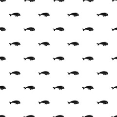 Whale pattern seamless vector repeat geometric for any web design