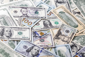 dollar banknotes background