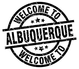 welcome to Albuquerque black stamp
