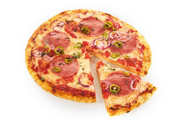 Sliced whole Diavolo Italian pepper