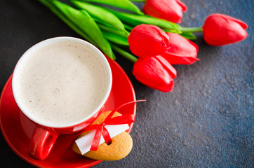 Romantic composition for Valentines Day, Birthday or Mothers Day.