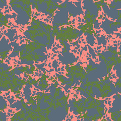 Naklejka premium UFO camouflage of various shades of blue, green and pink colors