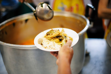 Help serving free food to the poor Needy