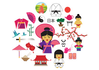 Japan illustrations