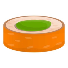 Tempura sushi icon. Cartoon of tempura sushi vector icon for web design isolated on white background
