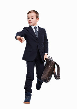 Junge als Business Mann