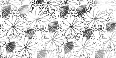 Floral pattern chammomile. Florals vector surface design.