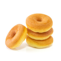 donuts isolated on white background.