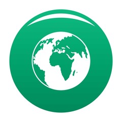 Our planet icon. Simple illustration of our planet vector icon for any design green
