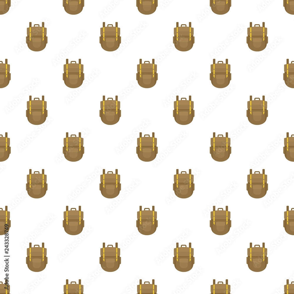 Poster explore backpack pattern seamless vector repeat for any web design