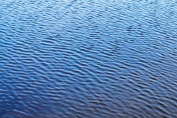 Blue Tones Water Waves Surface as Background
