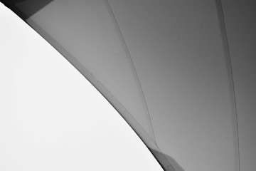 fabric tensile roof - monochrome