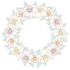 vintage vector floral composition