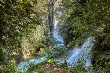 Cascata Delle Marmore waterfalls in Terni, Umbria, Italy