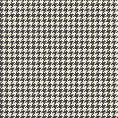 Vector houndstooth fabric seamless pattern. Textile ornament in two colors - 243332362