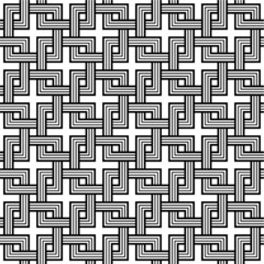 Abstract geometric pattern for background, fabric and textile, in vector and black color.