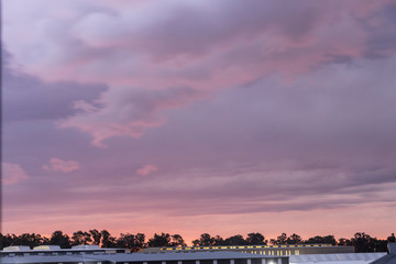 Obraz premium stormy sunsest