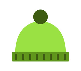 winter cap icon on white background