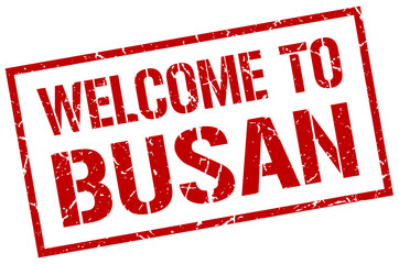 welcome to Busan stamp