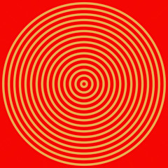 Red yellow circles framed in a same colored square - concept pattern colorful design structure decoration abstract geometric background illustration fashion look backdrop wallpaper abstract decoration