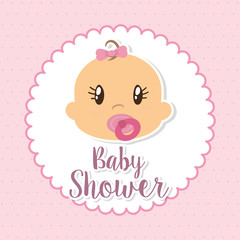 Fototapeta na wymiar Baby shower design 