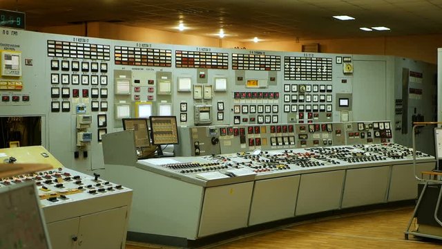 Control Room Of Old Hydroelectric Power Plant