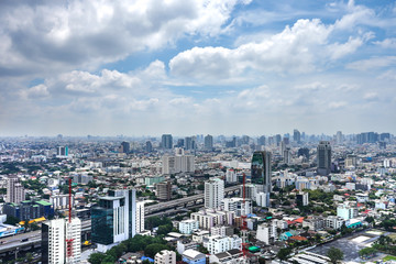 Bangkok city with sky background.
