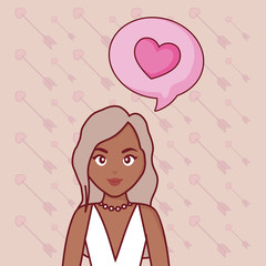 wedding card with Married wife