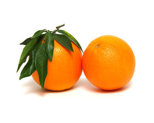 Orange isolated on white