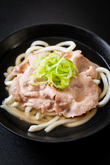 udon ramen noodle with pork (Shio Ramen)