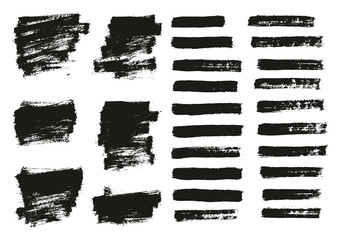 Paint Brush Thin Background & Lines High Detail Abstract Vector Background Mix Set 50