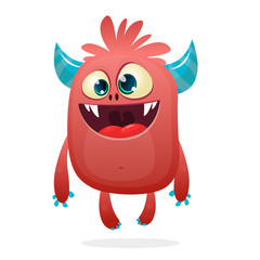 Funny  cartoon devil. Vector isolated