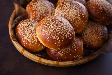 homemade hamburger buns