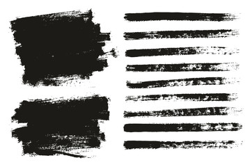 Paint Brush Thin Background & Lines High Detail Abstract Vector Background Mix Set 33