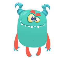 Funny cartoon alien character design