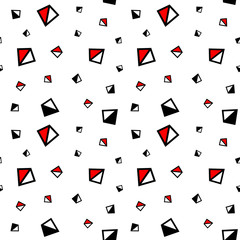 Vector seamless pattern with geometric elements. Modern background.