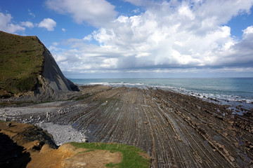 Geopark of zumaia - flysh in basque country