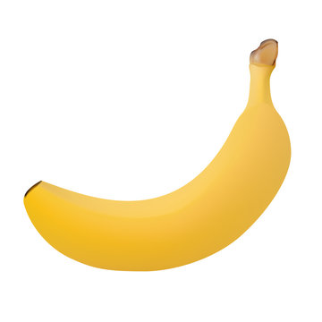 Vector of a Banana. Gradient Mesh. EPS10 format
