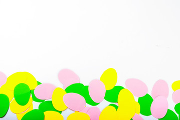 Many Easter paper eggs