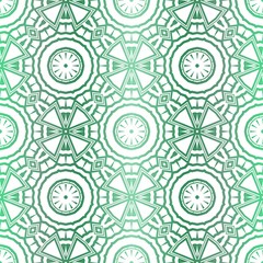 Gradient color Design With Abstract Hand Drawn Floral Pattern With Decorative Element. Vector Illustration. Seamless