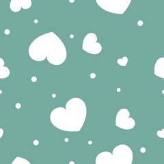 seamless background with hearts