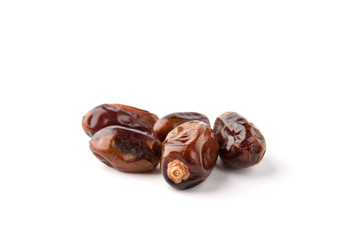 Dates isolated on white background.