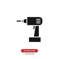 Drill icon vector