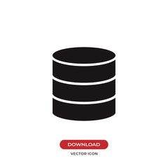 Database icon vector