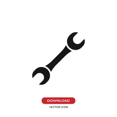 Wrench icon vector