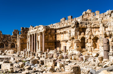 Fototapeta na wymiar Great Court of the Jupiter Temple at Baalbek, Lebanon